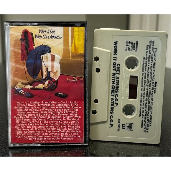 Chet Atkins Work It Out Cassette Tape Classic Country Columbia Records - Picture 1 of 6